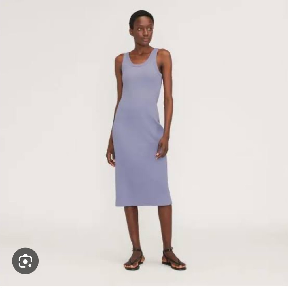 Everlane 90’s Ribbed Midi Tank Dress - Picture 2 of 4